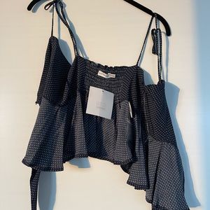 Blue Front-Closure Boutique Top